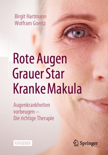 Rote Augen Grauer Star Kranke Makula