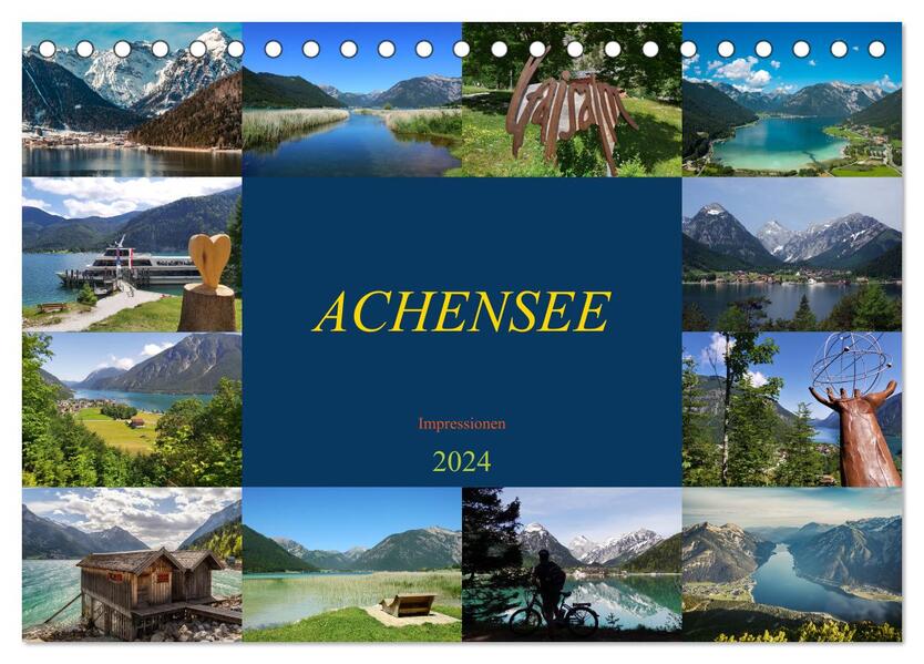 ACHENSEE Impressionen (Tischkalender 2024 DIN A5 quer) CALVENDO Monatskalender