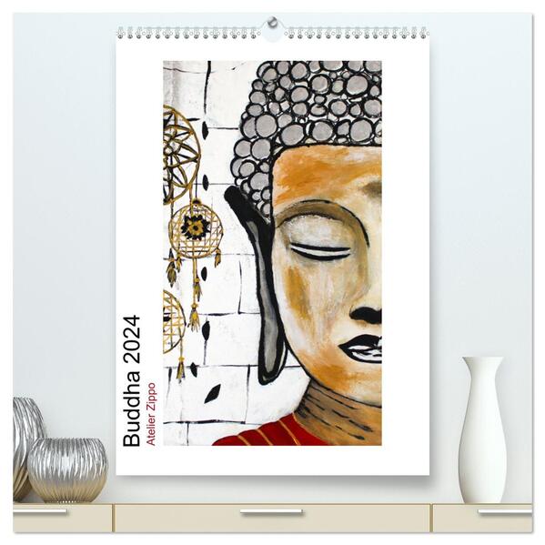 Buddha Relax (hochwertiger Premium Wandkalender 2024 DIN A2 hoch) Kunstdruck in Hochglanz