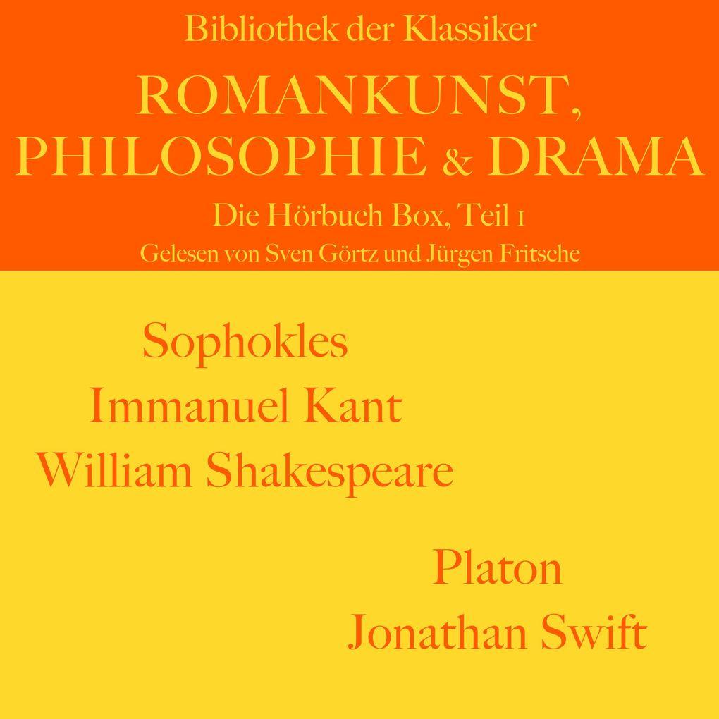 Romankunst Philosophie und Drama: Die Hörbuch Box Teil 1