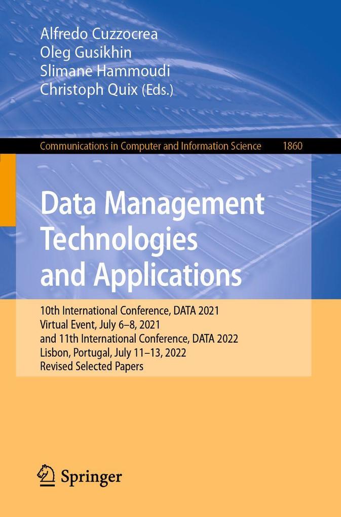 Data Management Technologies and Applications