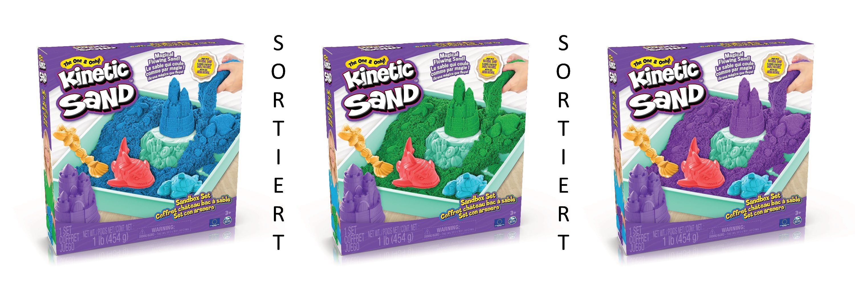 Spin Master - Kinetic Sand - Sand Box Sortiment (454g)