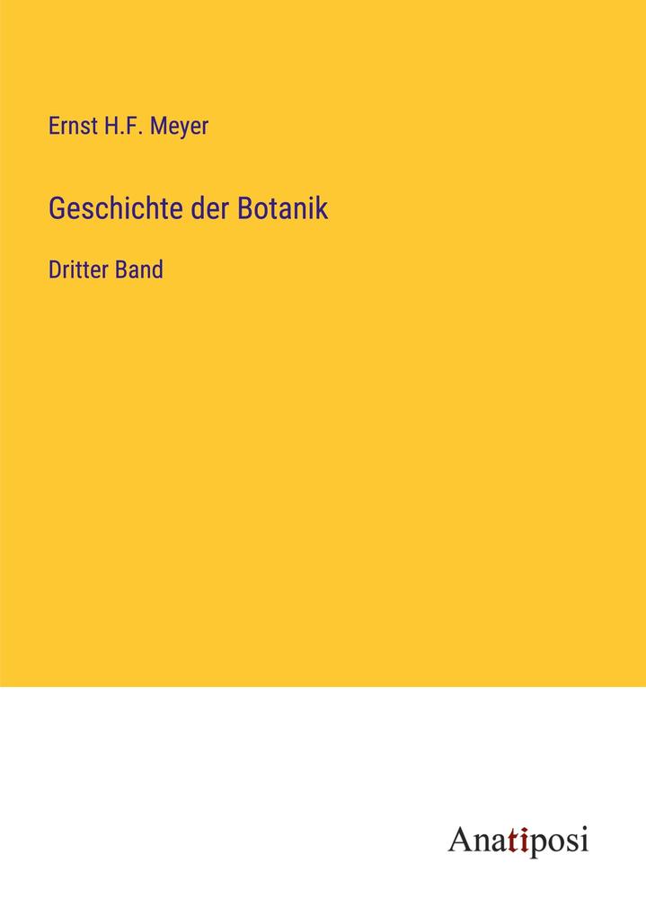 Geschichte der Botanik
