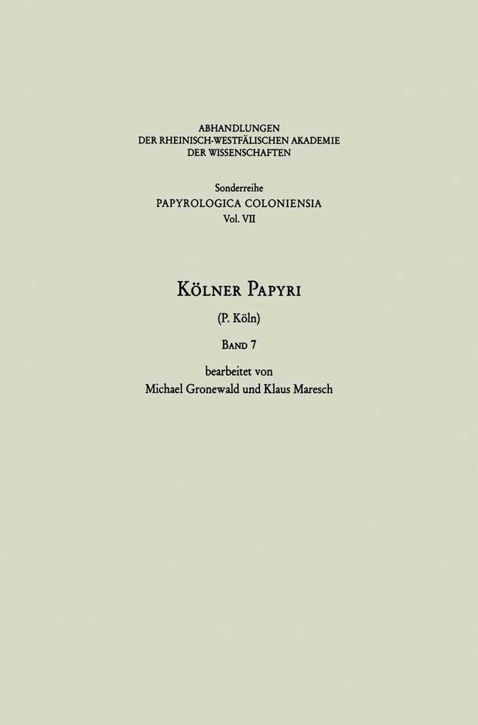Kölner Papyri