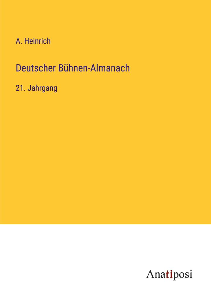 Deutscher Bühnen-Almanach