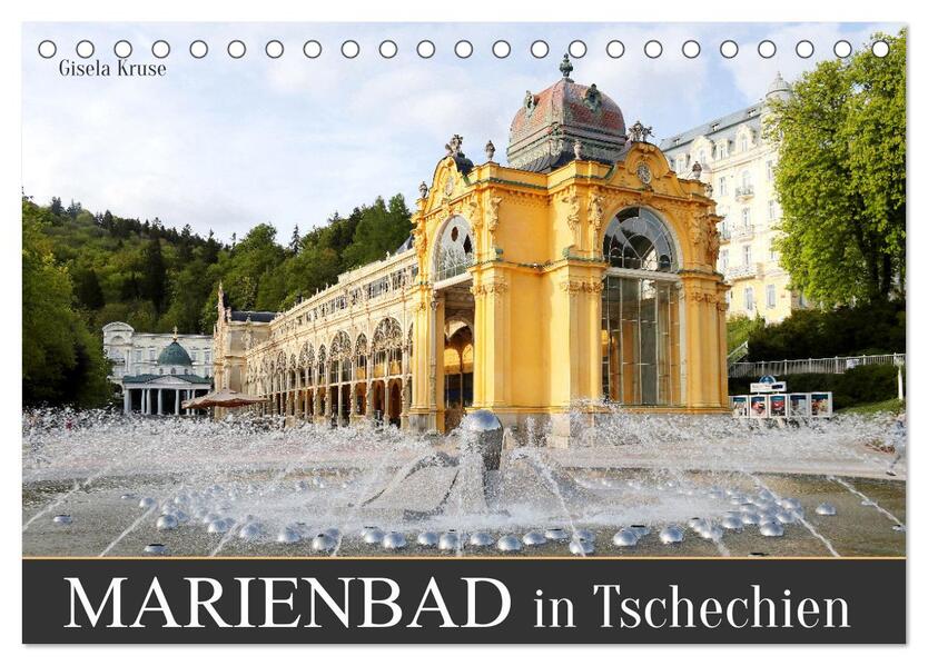 Marienbad in Tschechien (Tischkalender 2024 DIN A5 quer) CALVENDO Monatskalender