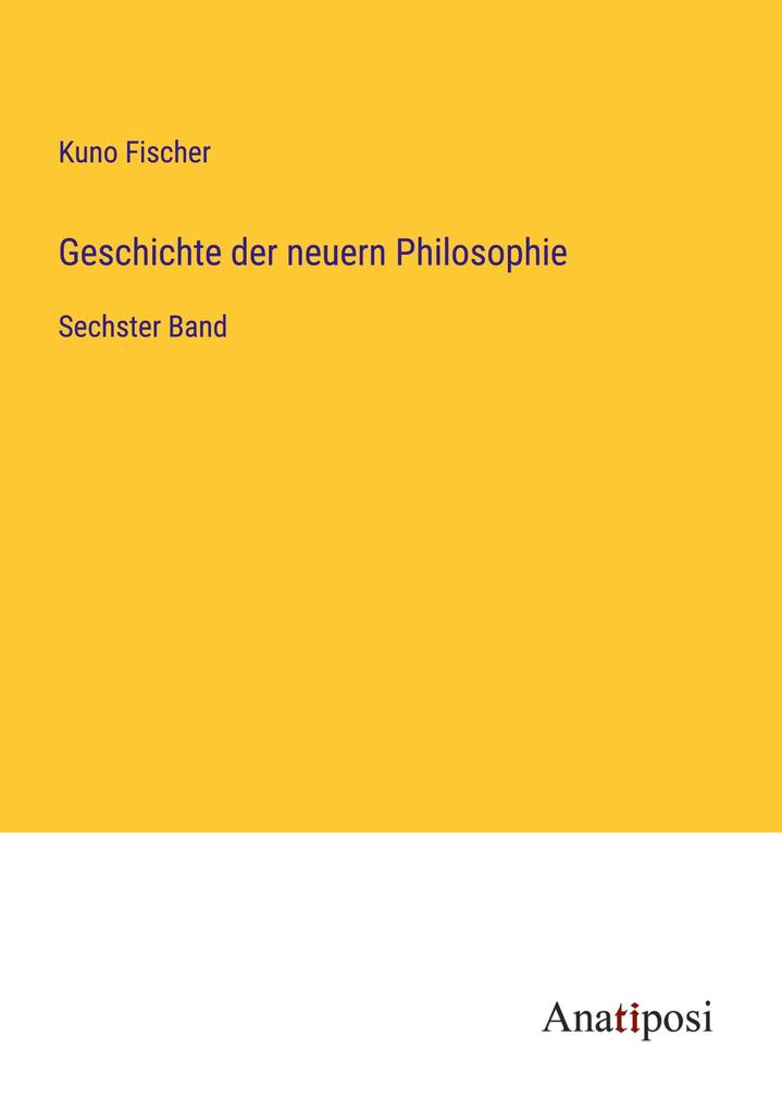Geschichte der neuern Philosophie