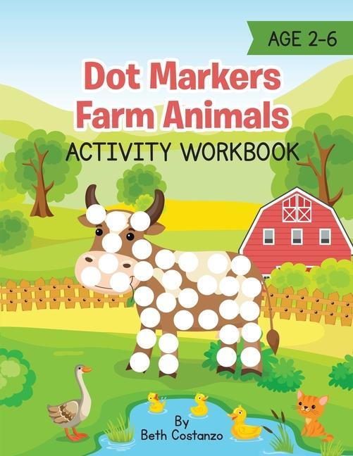 Dot Markers Farm Animals Activity Workbook