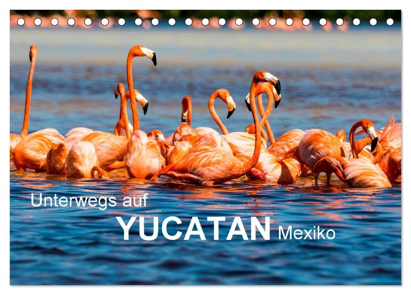 Unterwegs auf Yucatan Mexiko (Tischkalender 2024 DIN A5 quer) CALVENDO Monatskalender