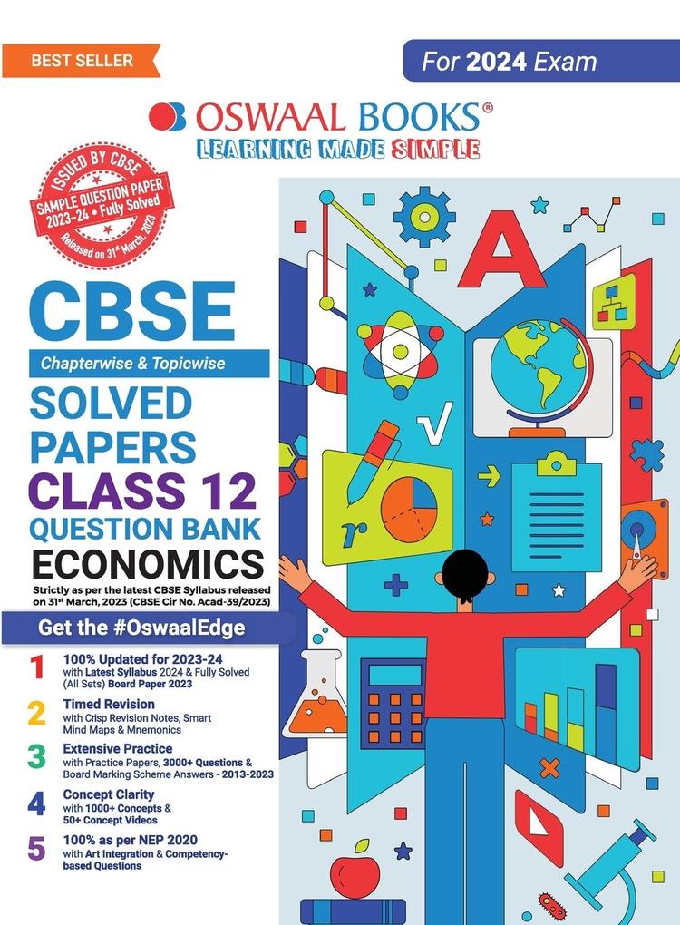 Oswaal CBSE Class 12 Economics Question Bank 2023-24 Book
