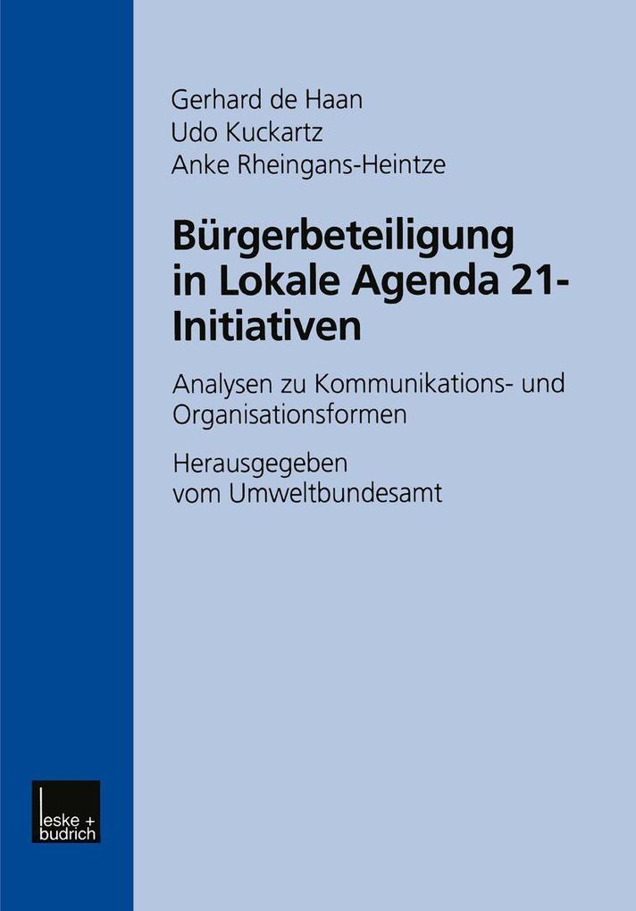 Bürgerbeteiligung in Lokale Agenda 21-Initiativen