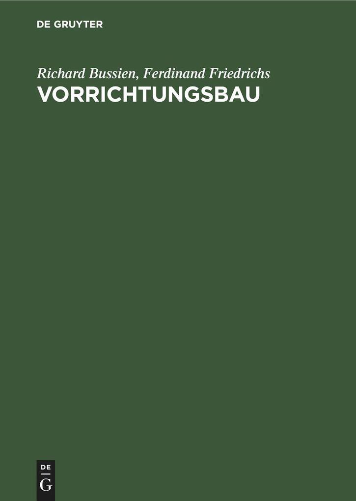 Vorrichtungsbau