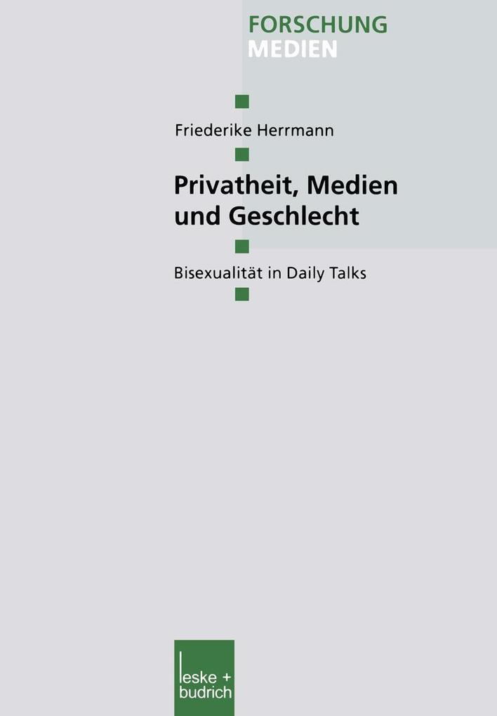 Privatheit Medien und Geschlecht