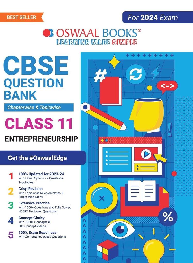 Oswaal CBSE Chapterwise & Topicwise Question Bank Class 11 Entrepreneurship Book (For 2023-24 Exam)
