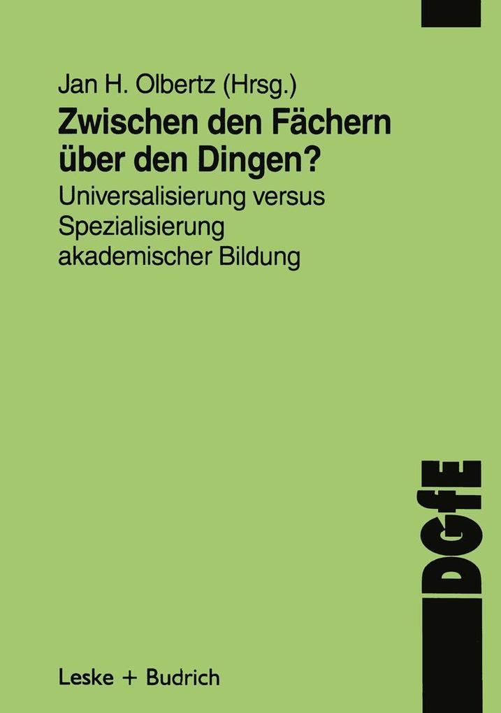 Zwischen den Fächern - über den Dingen?