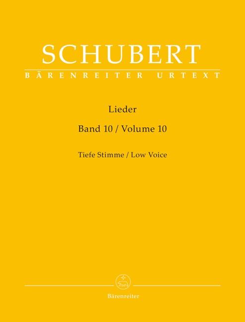 Lieder Band 10 für tiefe Stimme