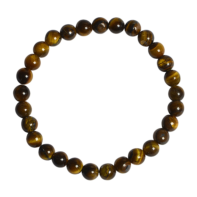 Armband Tigerauge Kugeln 6mm