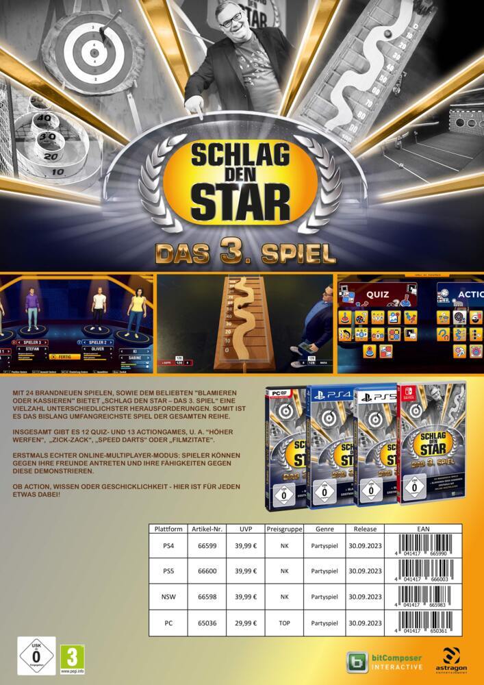 Schlag den Star Das 3. Spiel 1 PS4-Blu-Ray Disc