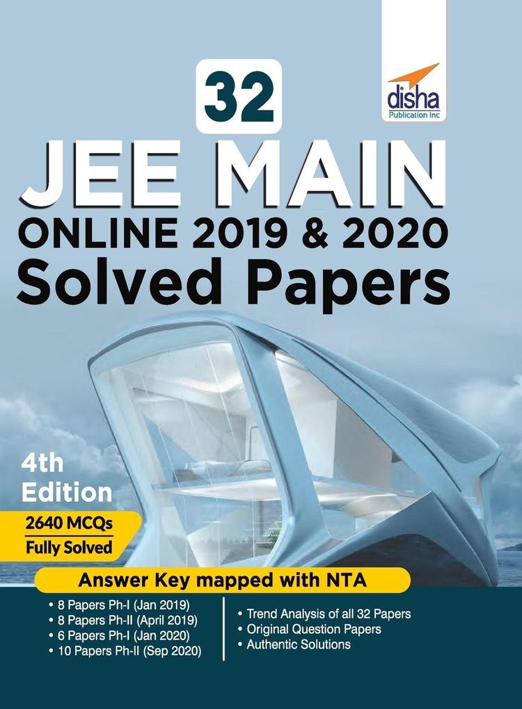 32 JEE Main Online 2019 & 2020 Solved Papers 4th Edition