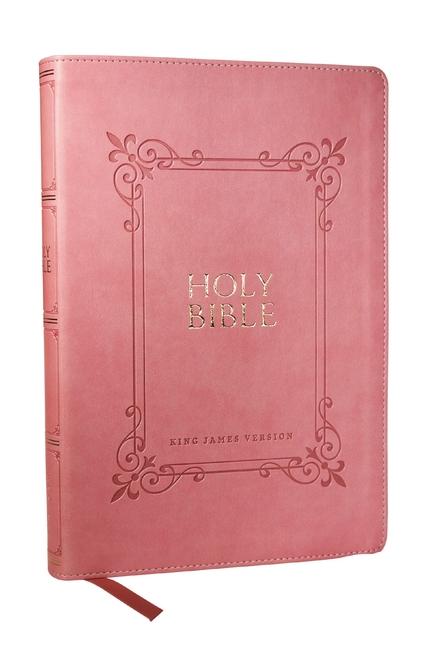 KJV Holy Bible: Large Print with 53000 Center-Column Cross References Pink Leathersoft Red Letter Comfort Print: King James Version