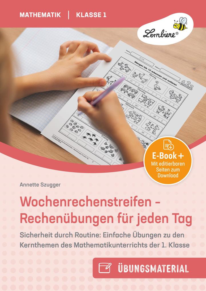 Wochenrechenstreifen - Rechenübungen für jeden Tag