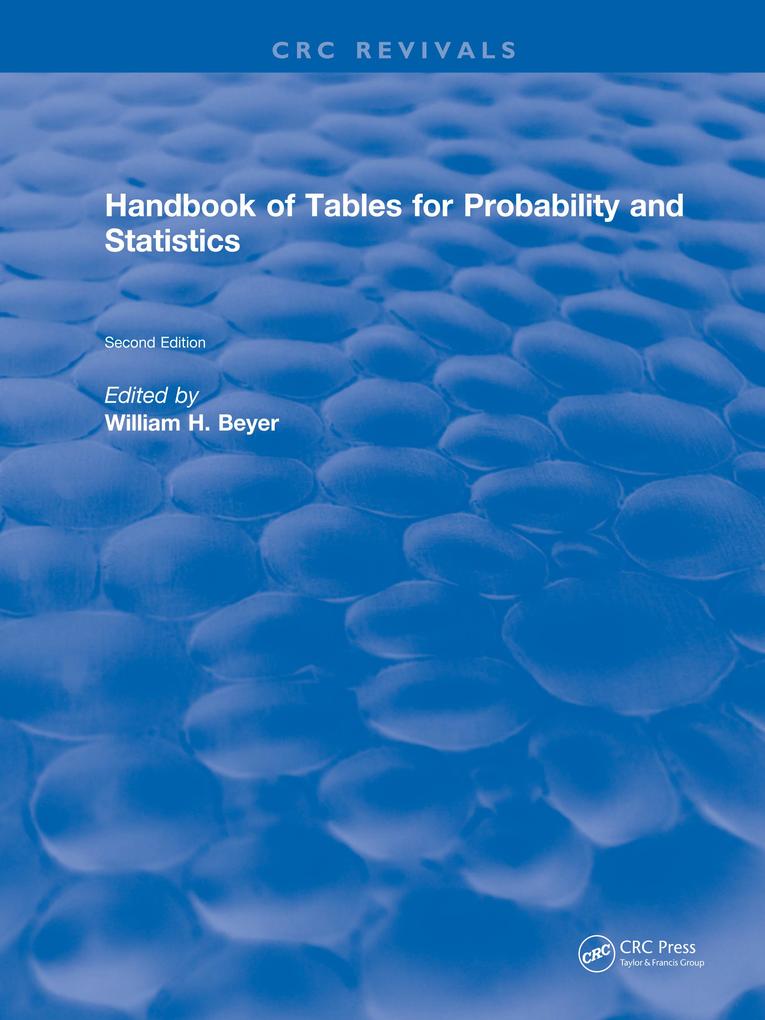 Handbook of Tables for Probability and Statistics