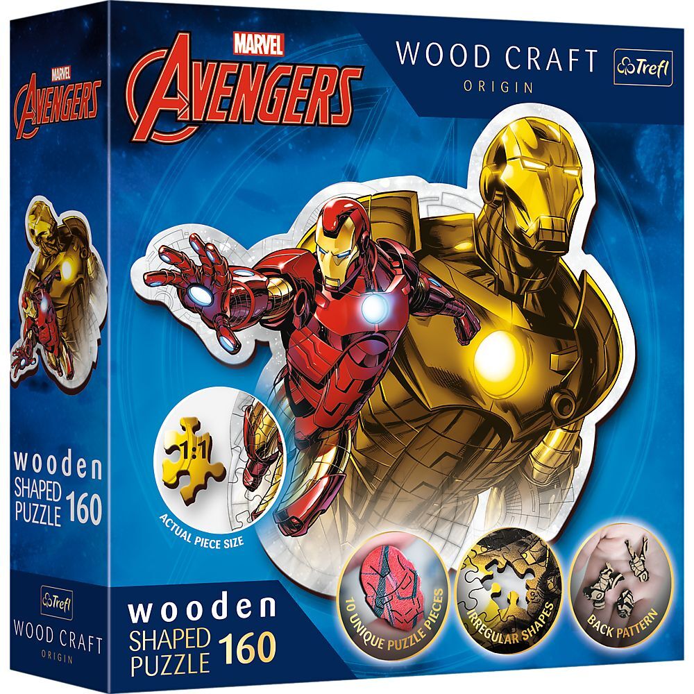 Holz Puzzle 160 Marvel Avengers - Ironman‘s Flug