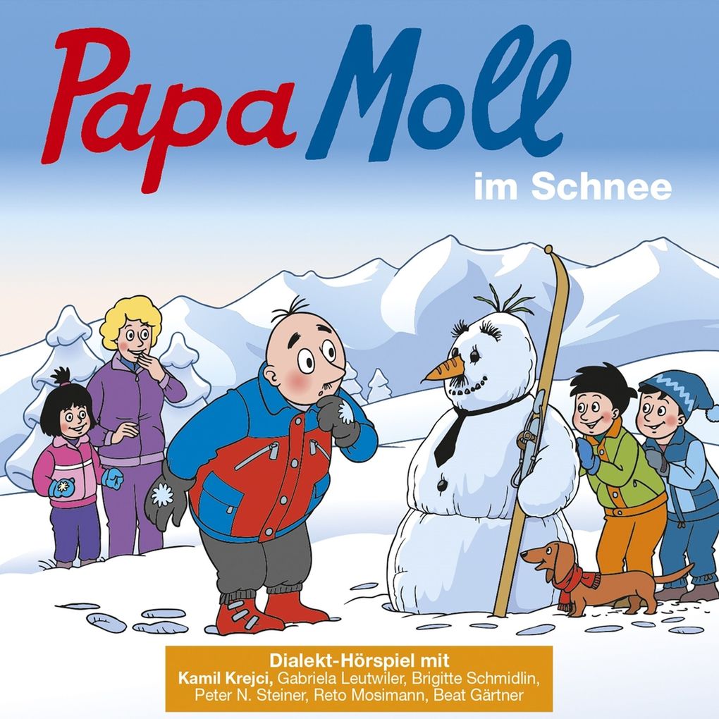 Papa Moll im Schnee