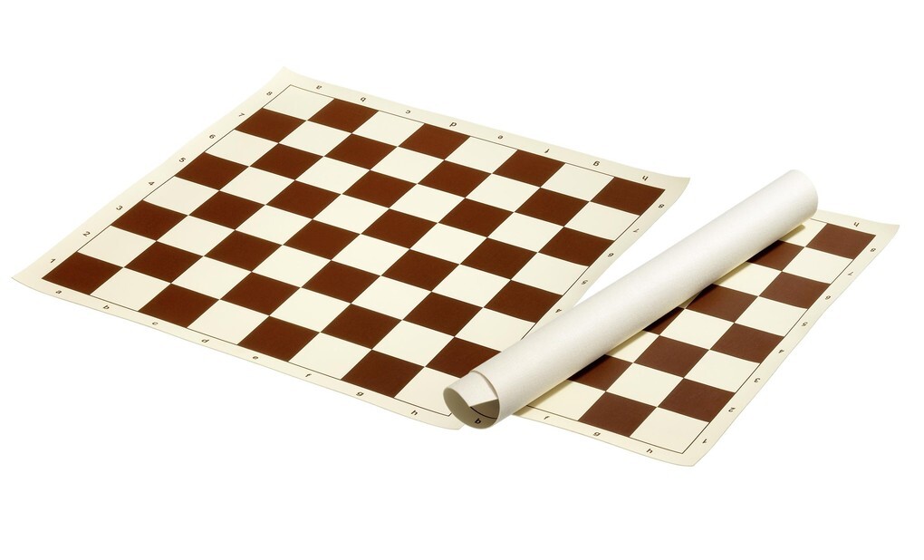 Philos 2495 - Schachbrett rollbar Feld 58 mm aus Kunststoff braun/creme 1 Stück