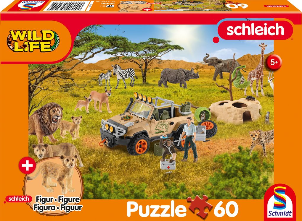 Wild Life In der Sarvanne 60 Teile mit Add-on (eine Original Figur Löwenjunge)