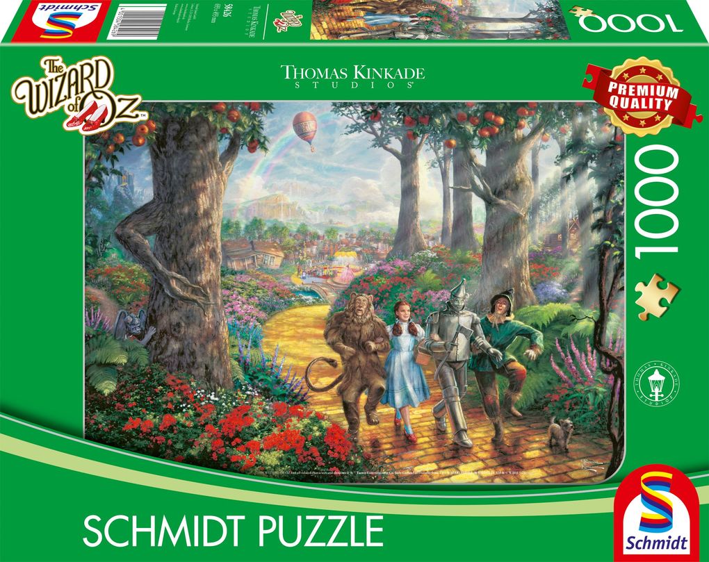 Schmidt Spiele - Thomas Kinkade - Der Zauberer von Oz Warner Bros. - Follow the Yellow Brick Road