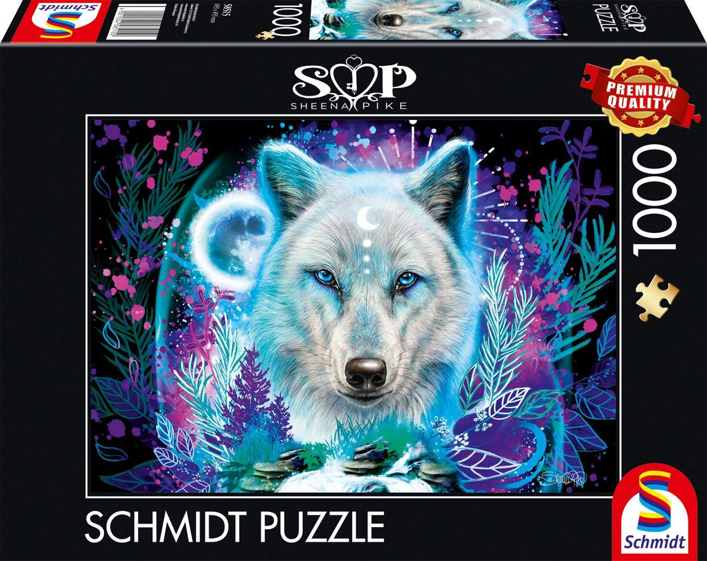Schmidt Spiele - Sheena Pike: Neon Arktis-Wolf 1.000 Teile