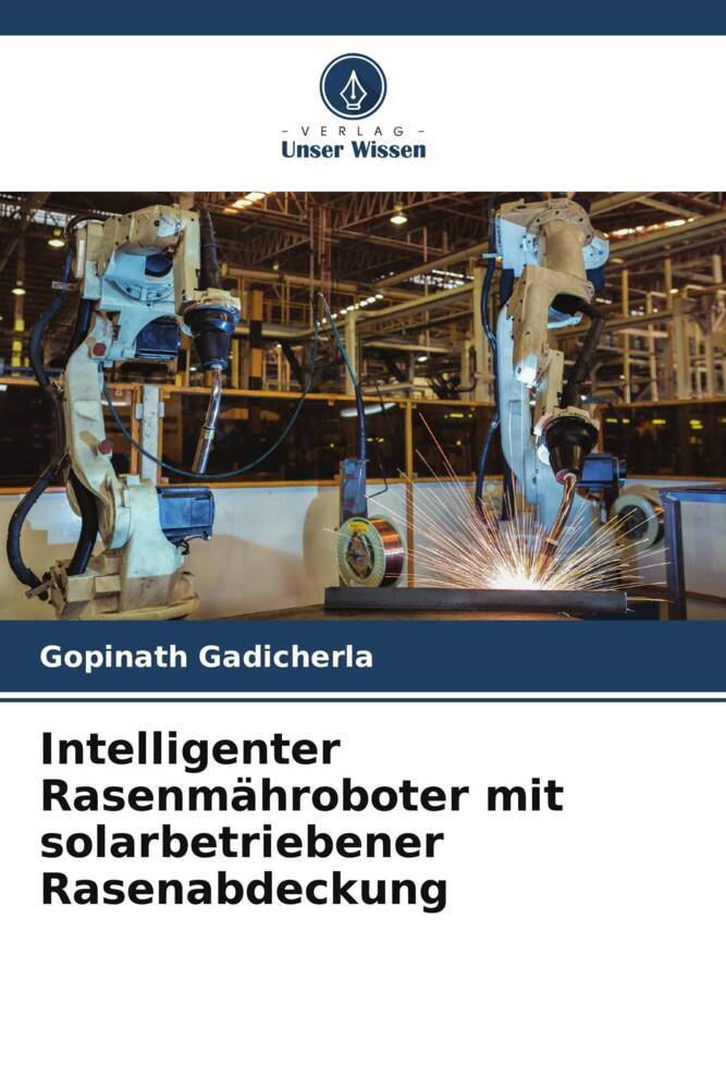 Intelligenter Rasenmähroboter mit solarbetriebener Rasenabdeckung
