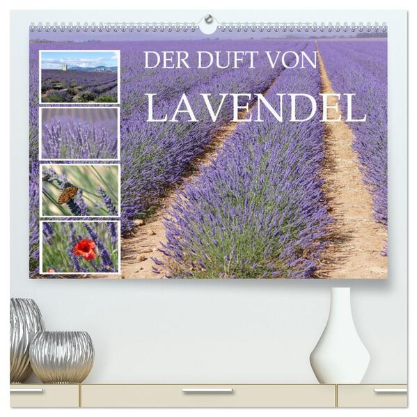 Der Duft von Lavendel (hochwertiger Premium Wandkalender 2024 DIN A2 quer) Kunstdruck in Hochglanz