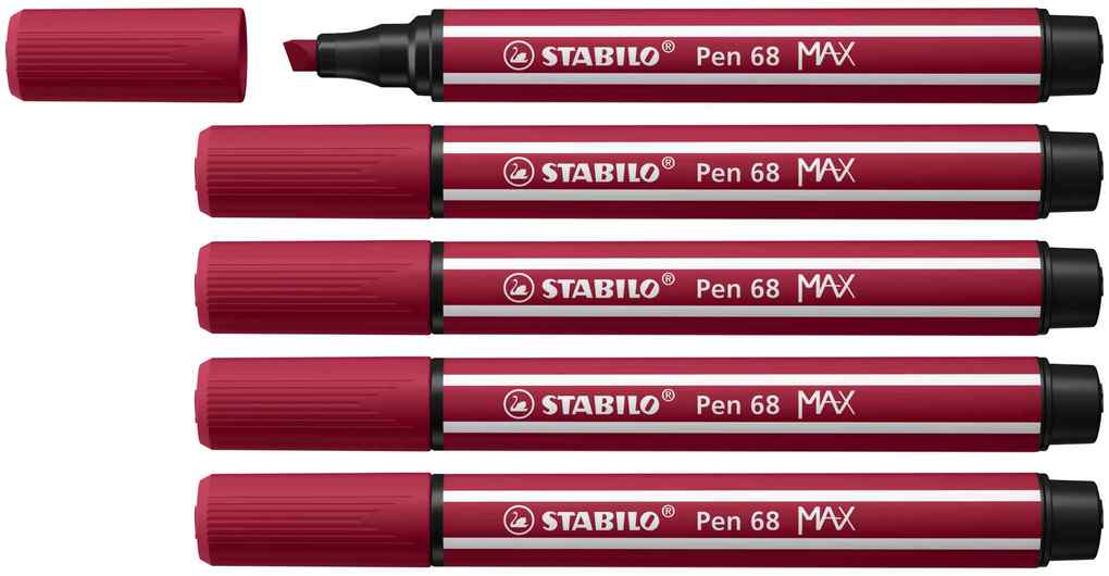STABILO Filzstifte Pen 68 MAX 5er Set purpur