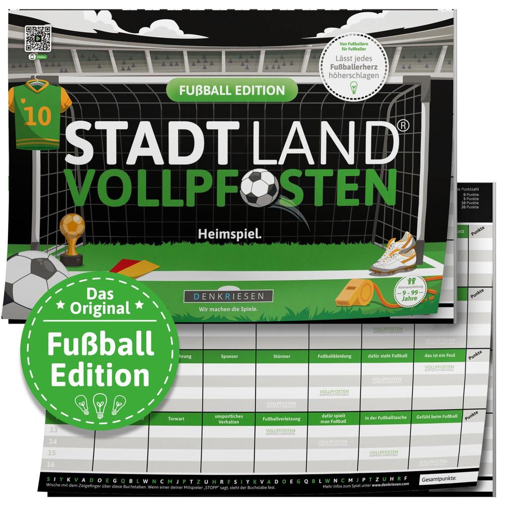 DENKRIESEN - STADT LAND VOLLPFOSTEN® - FUßBALL EDITION - 'Heimspiel.' - A4