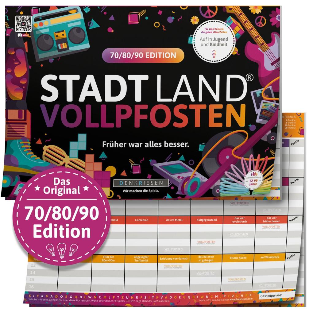 DENKRIESEN - STADT LAND VOLLPFOSTEN® - 70/80/90 EDITION - 'Früher war alles besser.' - A4