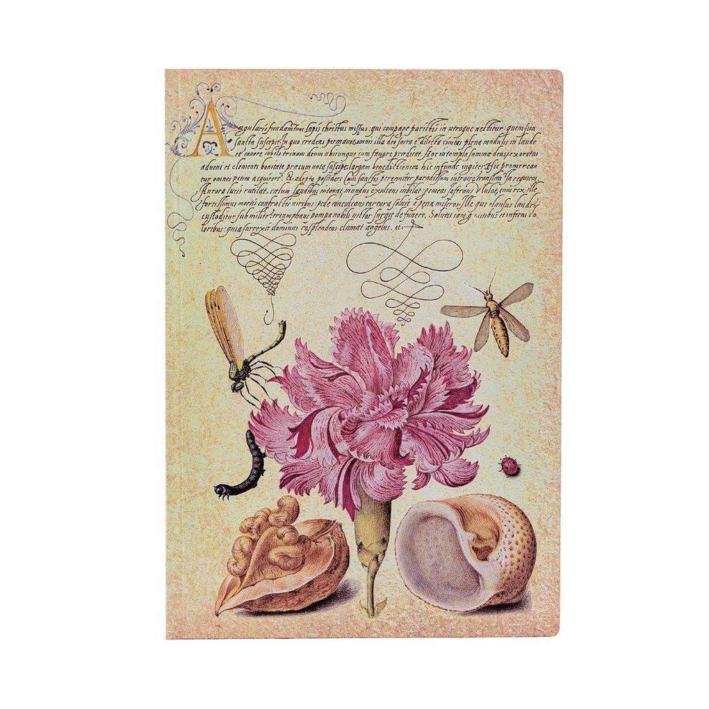 Paperblanks Ltd. Softcover Notizbuch Rosa Nelke Midi Liniert
