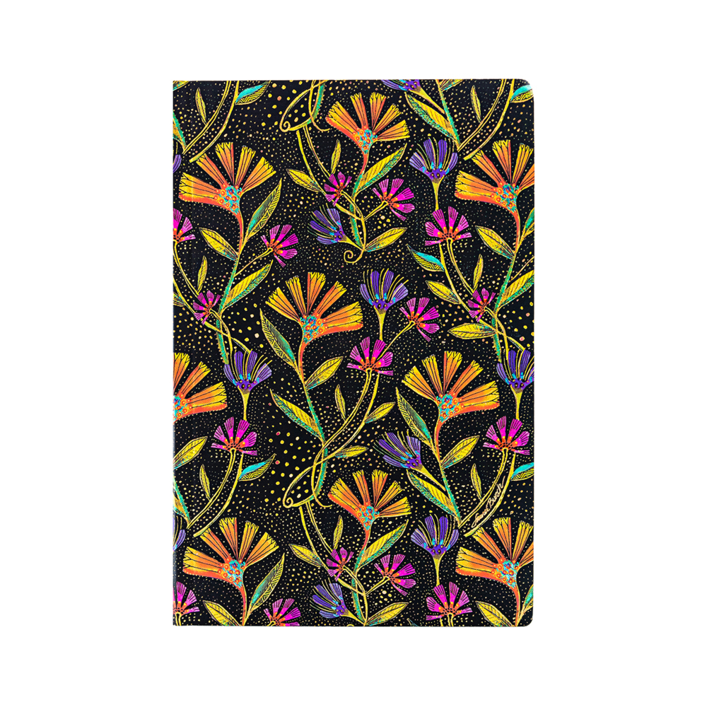 Wild Flowers (Playful Creations) Mini Lined Softcover Flexi Journal (Elastic Band Closure)