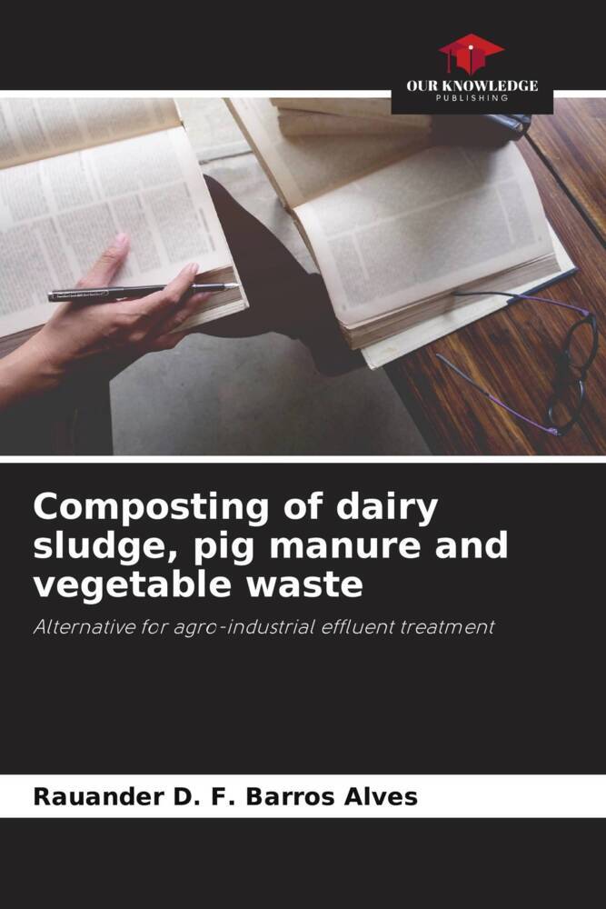 Composting of dairy sludge pig manure and vegetable waste