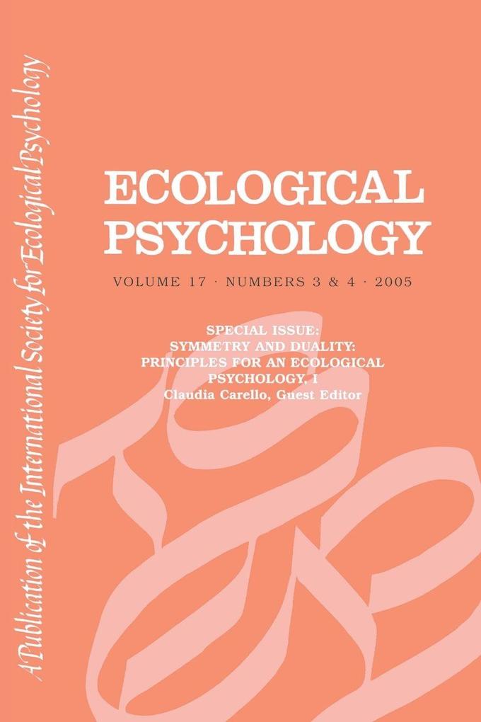 Symmetry And Duality Eco V17#3&4