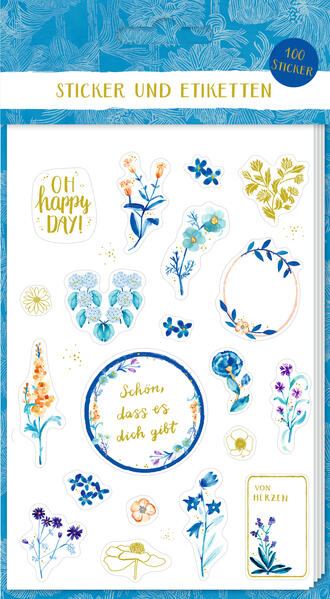 Sticker und Etiketten - Stickerbogen mit 100 Stickern