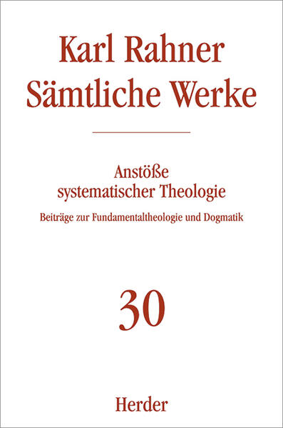 Karl Rahner Sämtliche Werke