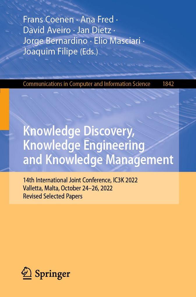 Knowledge Discovery Knowledge Engineering and Knowledge Management