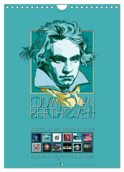 Ludwig van Beethoven - 2024 (Wandkalender 2024 DIN A4 hoch) CALVENDO Monatskalender