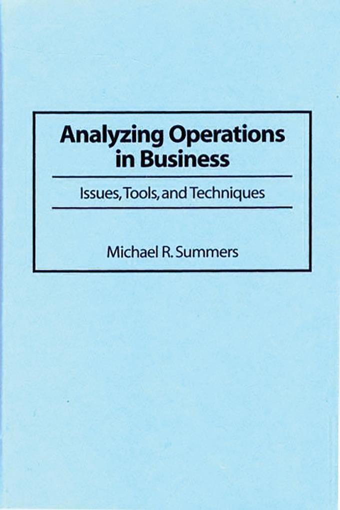 Analyzing Operations in Business