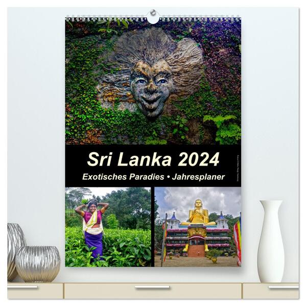 Sri Lanka 2024 - Exotisches Paradies - Jahresplaner (hochwertiger Premium Wandkalender 2024 DIN A2 hoch) Kunstdruck in Hochglanz