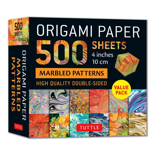 Origami Paper 500 Sheets Marbled Patterns 4 (10 CM)
