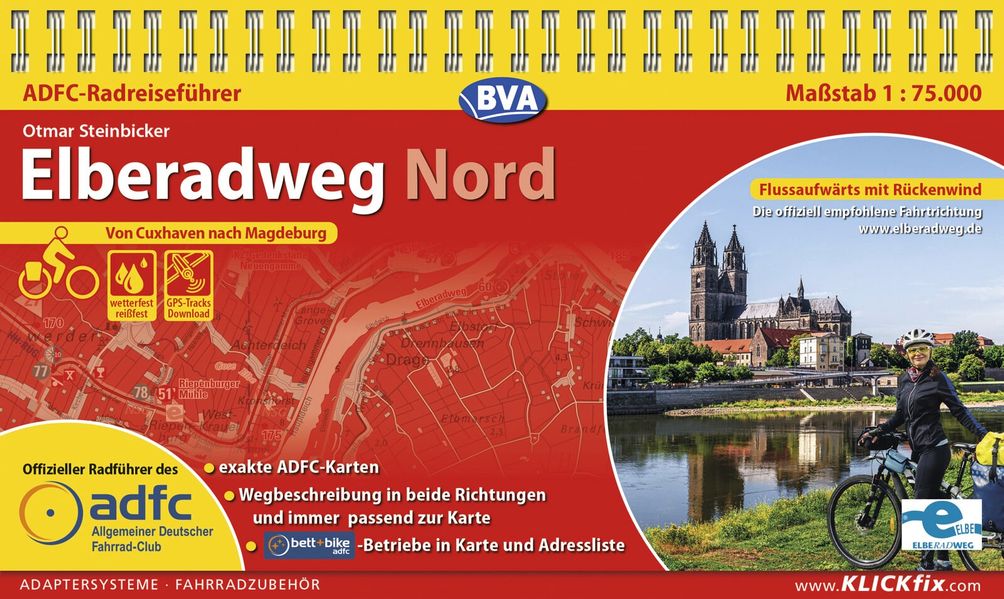 BVA ADFC Radreiseführer Elberadweg Nord