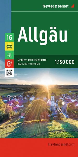 Freytag + Berndt Freytag & Berndt Straßenkarte Allgäu 1, 150.000